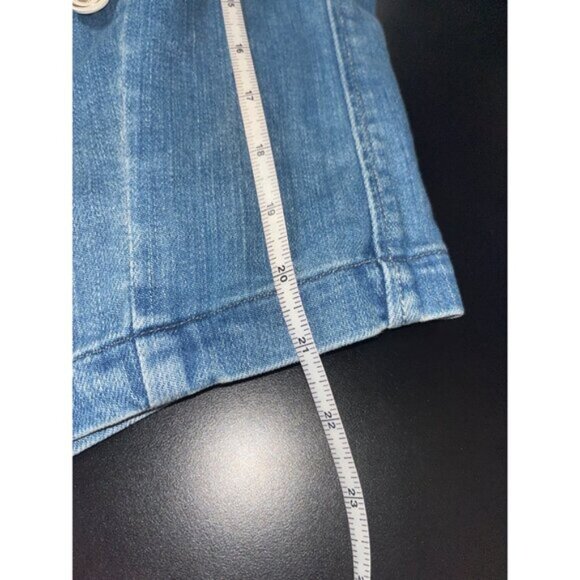 L’AGENCE Wayne Denim Blazer Open Front Blue size Medium - Picture 13 of 15